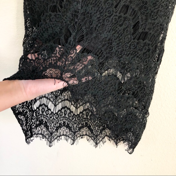 FREE PEOPLE Peek a Boo Black Lace Slip Dress - Picture 6 of 7